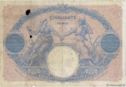 50 Francs BLEU ET ROSE FRANCIA  1899 F.14.11 MB