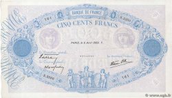 500 Francs BLEU ET ROSE modifié FRANCIA  1939 F.31.30 q.SPL