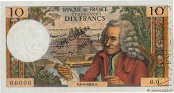 10 Francs VOLTAIRE Spécimen FRANKREICH  1963 F.62.01Spn VZ+