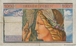 10NF sur 1000 Francs TRÉSOR PUBLIC FRANCIA  1960 VF.38.01 BC+