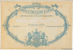 5 Francs Non émis FRANCE regionalism and various Arras 1870 JER.62.02B XF