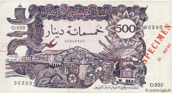 500 Dinars Spécimen ARGELIA  1970 P.129s MBC