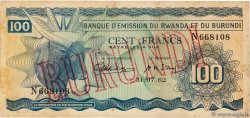 100 Francs BURUNDI  1962 P.05 VF