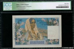 500 Francs Spécimen COMOROS  1960 P.04as XF+