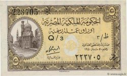 5 Piastres ÄGYPTEN  1940 P.164b ST