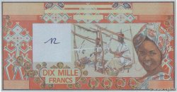 10000 Francs Épreuve STATI AMERICANI AFRICANI  1977 P.109Ap FDC