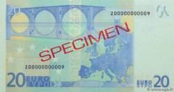 20 Euro Spécimen EUROPA  2002 P.03Zs SPL+