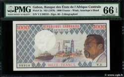 1000 Francs GABON  1974 P.03b UNC-