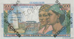 500 Francs Pointe à Pitre Spécimen GUADELOUPE  1947 P.36s fST+