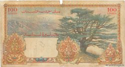 100 Livres LIBANO  1945 P.053 BC