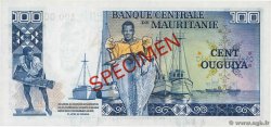 100 Ouguiya Spécimen MAURITANIA  1975 P.03As UNC