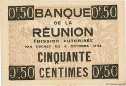 50 Centimes type 1942 Francisque REUNION INSEL  1942 P.30 fST