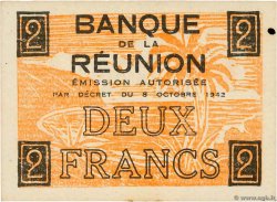 2 Francs type 1942 Francisque REUNION INSEL  1942 P.32 fST
