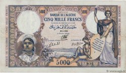 5000 Francs ALGÉRIE  1942 P.090a TTB