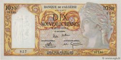 10 Nouveaux Francs ALGERIA  1959 P.119a XF