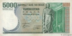 5000 Francs BELGIQUE  1977 P.137a TTB