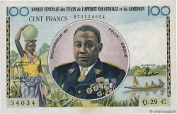100 Francs Numéro spécial ÉTATS DE L AFRIQUE ÉQUATORIALE  1961 P.01c