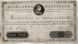 200 Livres FRANCE  1792 Ass.29a