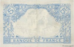 5 Francs BLEU FRANKREICH  1915 F.02.26 fVZ