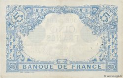 5 Francs BLEU FRANCIA  1916 F.02.37 MBC+