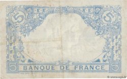 5 Francs BLEU lion inversé FRANCE  1916 F.02bis.04 VF-