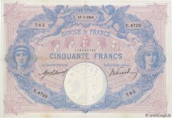50 Francs BLEU ET ROSE FRANCE  1913 F.14.26 pr.SUP