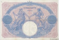 50 Francs BLEU ET ROSE FRANCIA  1913 F.14.26 MBC+
