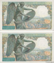 100 Francs DESCARTES Consécutifs FRANCIA  1944 F.27.07 SC+