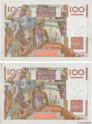 100 Francs JEUNE PAYSAN filigrane inversé Fauté FRANCIA  1954 F.28bis.05 SC