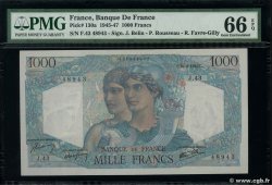 1000 Francs MINERVE ET HERCULE FRANCIA  1945 F.41.04 FDC