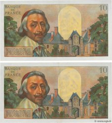 10 Nouveaux Francs RICHELIEU Consécutifs FRANKREICH  1959 F.57.01 fST