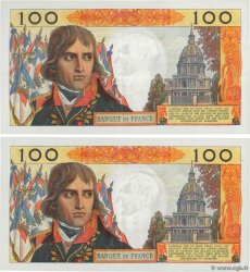 100 Nouveaux Francs BONAPARTE Consécutifs FRANCE  1960 F.59.06 AU-