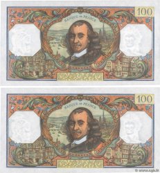 100 Francs CORNEILLE Consécutifs FRANCIA  1978 F.65.64 AU