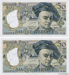 50 Francs QUENTIN DE LA TOUR Consécutifs FRANKREICH  1978 F.67.03 VZ