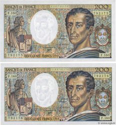 200 Francs MONTESQUIEU Modifié Consécutifs FRANCIA  1994 F.70/2.01 SC+