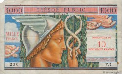 10NF sur 1000 Francs TRÉSOR PUBLIC FRANCIA  1960 VF.38.01 BC