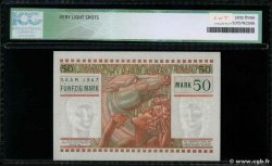 50 Mark SARRE FRANCIA  1947 VF.48.01 q.FDC