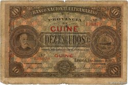 10 Escudos PORTUGUESE GUINEA  1921 P.015 fSGE