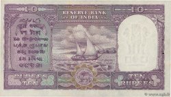 10 Rupees Numéro spécial INDIA  1949 P.037b AU-