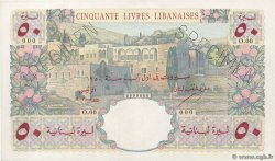 50 Livres Libanaises Spécimen LIBANO  1945 P.052s