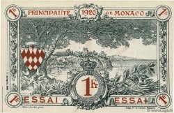 1 Franc Essai MONACO  1920 P.05r pr.NEUF