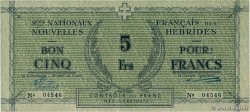 5 Francs NEW HEBRIDES  1943 P.01 XF