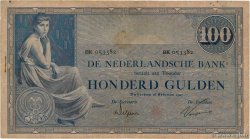 100 Gulden PAíSES BAJOS  1927 P.039d BC+