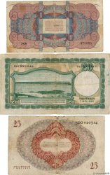 10, 20 et 25 Gulden Lot PAíSES BAJOS  1945 P.074, P.076 et P.077  RC