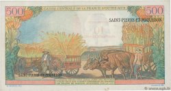 10 NF sur 500 Francs Pointe à Pitre SAINT PIERRE E MIQUELON  1964 P.33 SPL