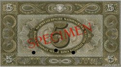 5 Francs Spécimen SUISSE  1936 P.11hs FDC