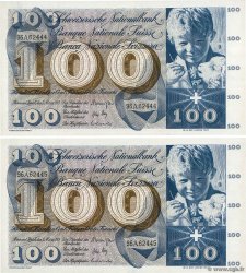100 Francs Consécutifs SUISSE  1973 P.49o SC+