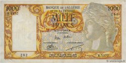 1000 Francs ALGERIA  1953 P.107b VF