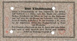 5 Goldmark GERMANIA Hochst 1923 Mul.2525.7 q.AU