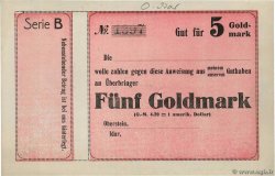 5 Goldmark Non émis DEUTSCHLAND Oberstein-Idar 1923 Mul.3570- fST